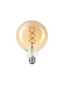 Светодиодная лампа MAXUS филамент G125 FM 6W 420Lm 2400K 220V E27 Golden Deco (1-MFM-7125), 100023514