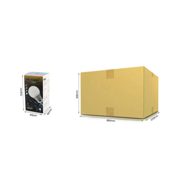 Светодиодная лампа Mi-light G60 5W E14 2700К+RGB DIM 86-265V (LL013 - WW), 100021433
