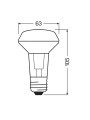 Светодиодная лампа OSRAM LED Reflector Performance R63 4,3W 350Lm 2700K 230V E27 Матовый (Frosted) (4058075125988), 100022548