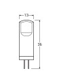 Светодиодная лампа OSRAM LED PIN Capsule 1,8W 200Lm 2700K AC/DC 12V G4 Прозрачный (Clear) (4058075431966), 100022552