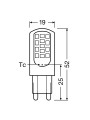 Светодиодная лампа OSRAM LED PIN40 Capsule 3,8W 470Lm 4000K 230V G9 Прозрачный (Clear) (4058075432420), 100022557