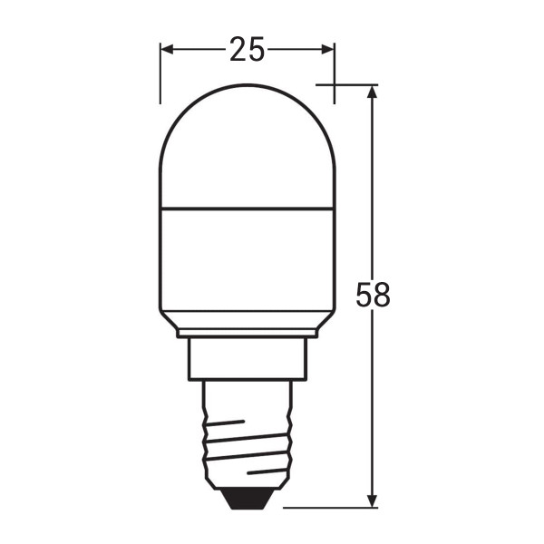 Светодиодная лампа OSRAM LED Special T26 2,3W 200Lm 6500K 230V E14 Матовый (Frosted) (4058075432789), 100022512