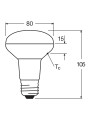 Світлодіодна лампа OSRAM LED Star Reflector R80 4,3W 350Lm 2700K 230V E27 Рефлектор (4058075433304) , 100022549