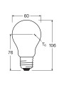 Светодиодная лампа OSRAM LED Classic Performance DIM A60 7W 806Lm 4000K 230V E27 Матовый (Frosted) (4058075434608), 100024094