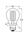 Світлодіодна лампа OSRAM LED Classic Performance DIM Filament A60 7,8W 1055Lm 2700K 230V E27 Прозорий (Clear) (4058075436886) , 100020824