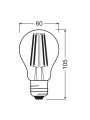 Светодиодная лампа OSRAM LED Classic Performance Filament A60 11W 1521Lm 4000K 230V E27 Прозрачный (Clear) (4058075439597), 100020831