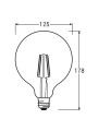 Світлодіодна лампа OSRAM LED Star Globe Globe Filament G125 7W 806Lm 2700K 230V E27 Прозорий (Clear) (4099854054174) , 100024092