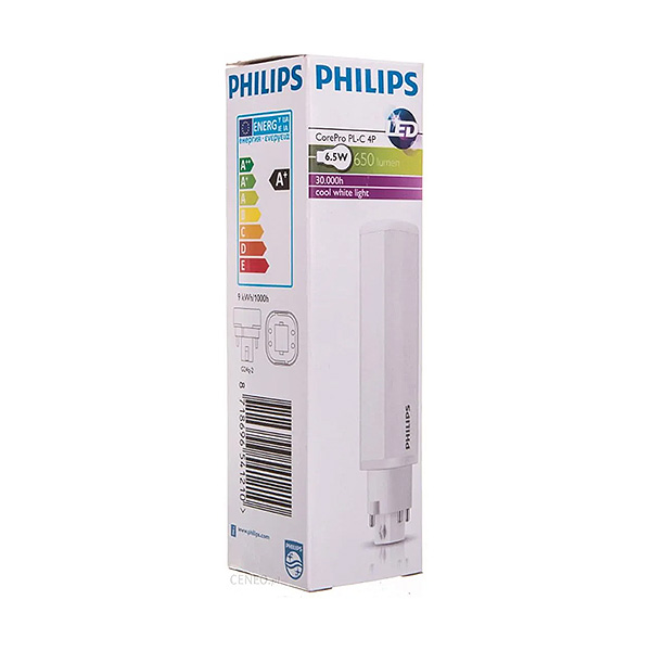 Світлодіодна лампа PHILIPS CorePro LED PL-C 4P 6,5W 700Lm 4000K G24D-2 Frosted (929001201102) , 100002015