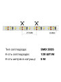 Светодиодная лента BIOM Professional 120-2835-12V-IP20 13,5W 1920Lm 2800-3300К 5м (BPS-G3-12-2835-120-WW), 100014501