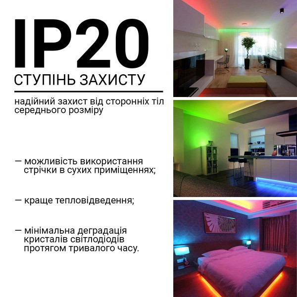 Светодиодная лента BIOM Professional 60-5050-12V-IP20 18W RGBW 5м (BPS-G3-12-5050-60-RGBW), 100014505