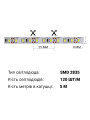 Светодиодная лента OEM ST 120-2835-12V-IP20 14W 1500Lm 4000-4500К 5м (ST-12-2835-120-V3-NW), 100014482