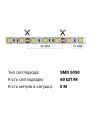 Светодиодная лента OEM ST 60-5050-12V-IP20 14,4W 900Lm 6000-6500К 5м (ST-12-5050-60-V2-CW), 100014488