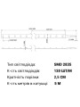 Светодиодная лента RISHANG 120-2835-12V-IP20 8,6W 818Lm 4000К 5м (RN08C0TA-B-NW), 100022411