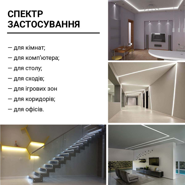 Светодиодная лента RISHANG 120-2835-12V-IP20 8,6W 818Lm 6500К 5м (RN08C0TA-B-W), 100022413